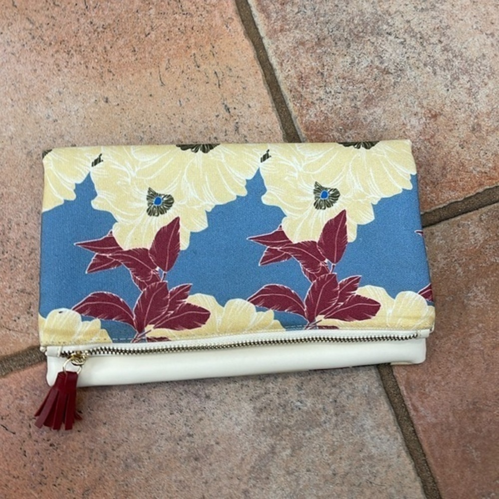 Rachel Pally gold over travel clutch